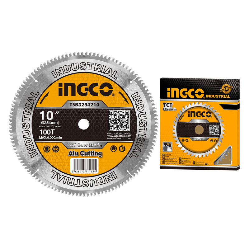 INGCO TSB3254210 Hoja de sierra TCT para aluminio 100T