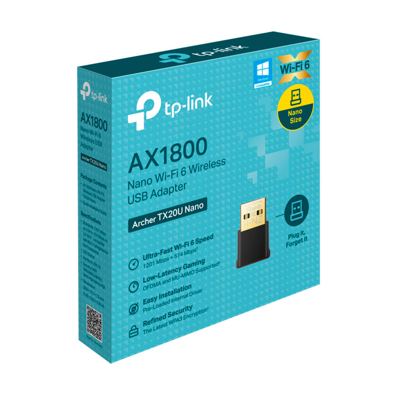 TP-LINK ARCHER TX20U NANO Adaptador USB inalámbrico WIFI 6 2.4Ghz AX1800