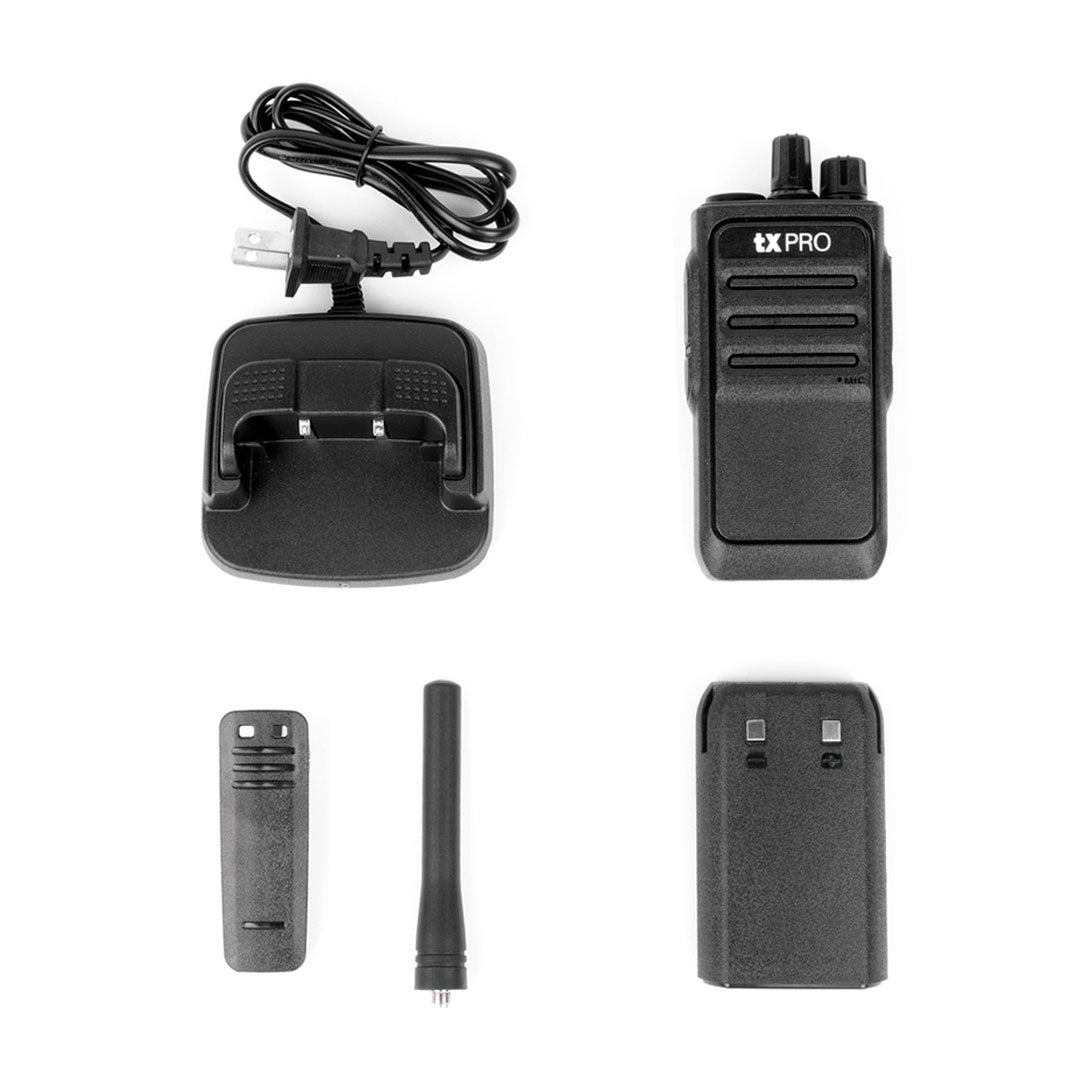 TXPRO TX320 Radio portátil profesional UHF 16 canales programables