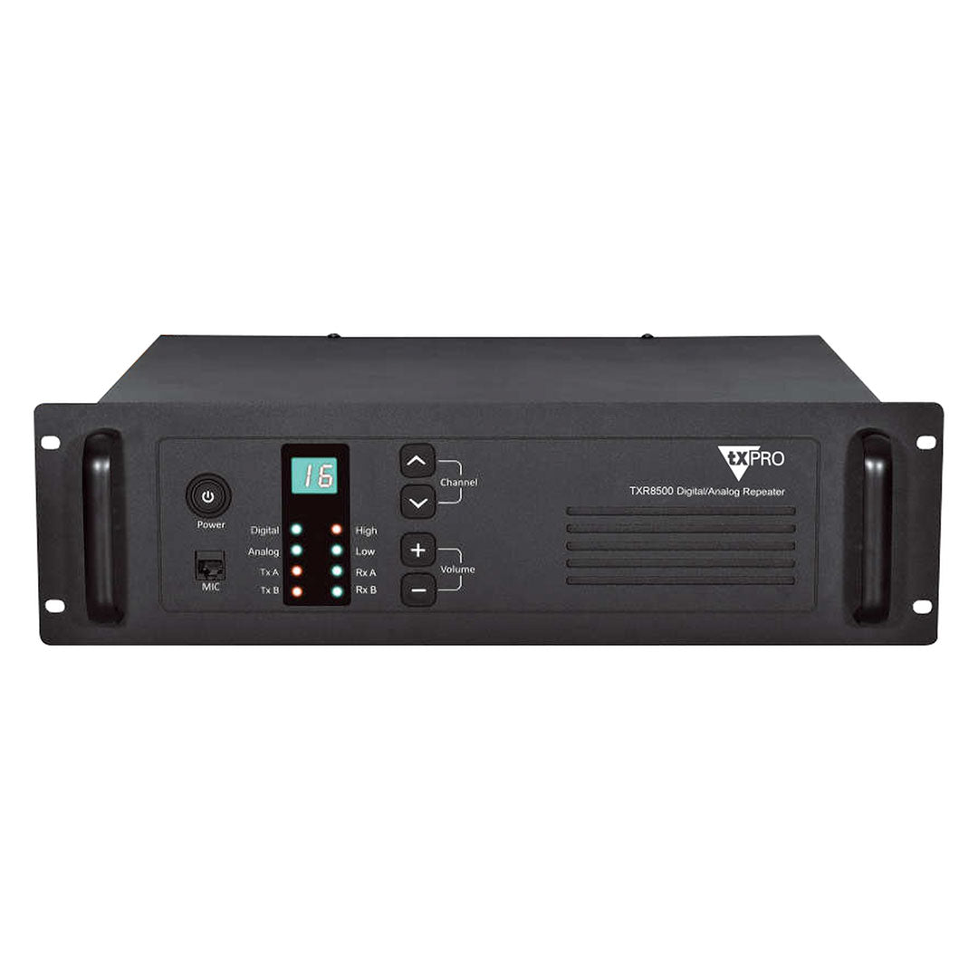 TXPRO TXR8500V Repetidor de señal digital VHF 136 - 174 MHz 100 canales 50W