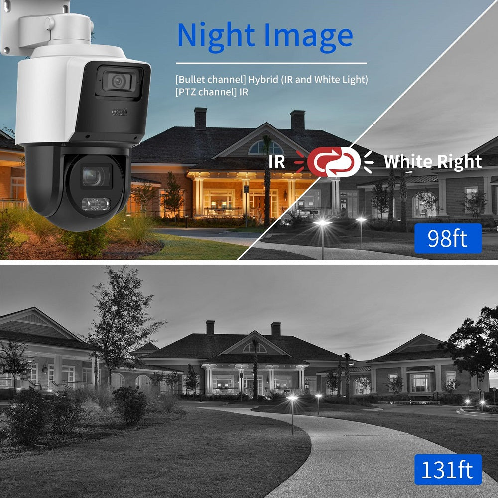 HIKVISION DS-2SE3C404MWG-E/14 Cámara de Seguridad IP 3" 4+4MP PTZ 4x Doble Lente