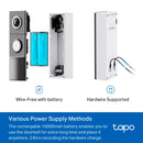 TP-LINK TAPO D225 Timbre con Cámara de video 4MP 180° PT