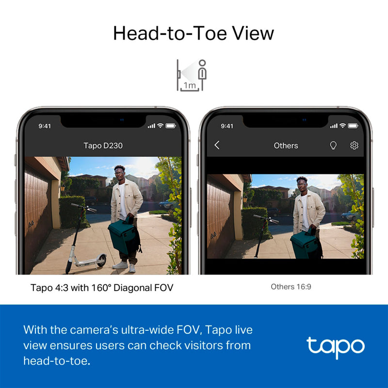 TP-LINK TAPO D230S1 Timbre con video y batería inteligente