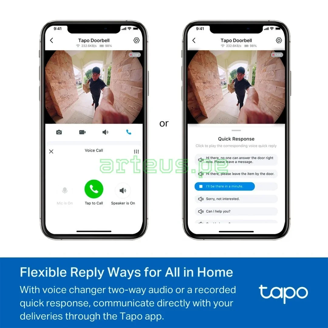 TP-LINK TAPO D235 Timbre Inteligente con Cámara 2K 5MP