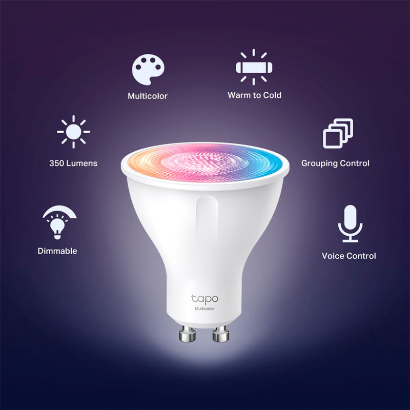 TP-LINK Tapo L630 2-Pack Foco dicroica Inteligente WiFi RGB GU10