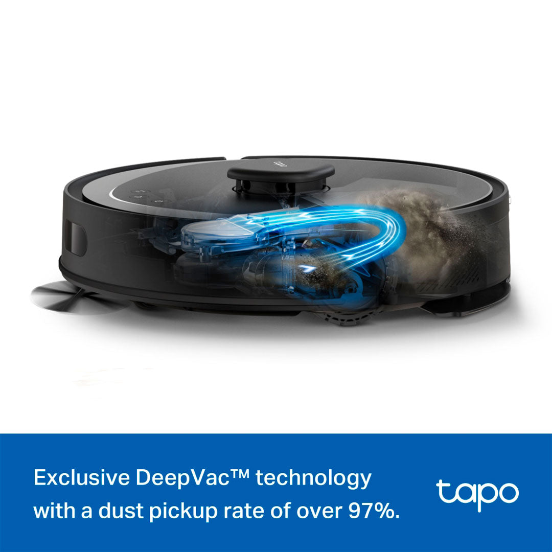 TP-LINK TAPO RV30 Max Plus Robot Aspirador Friegasuelos 5300Pa + Base de Autovaciado