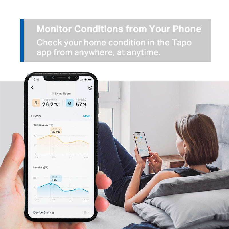 TP-LINK Tapo T310 Sensor de temperatura y humedad Smart