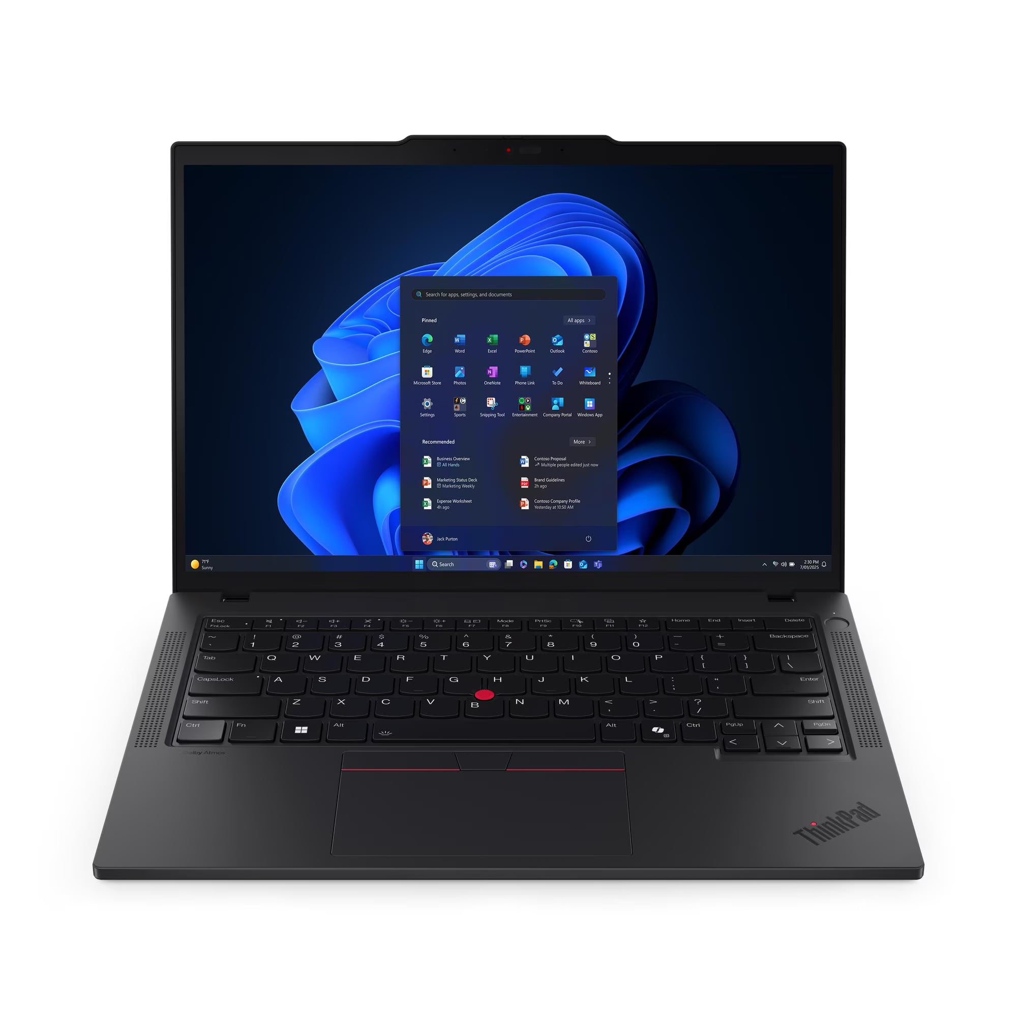 LENOVO ThinkPad T14 Gen 6 Laptop 14" WUXGA IPS Intel Core Ultra 7 255U 5.2GHz 16GB DDR5 1TB SSD Windows 11 Pro 21QD0015LM