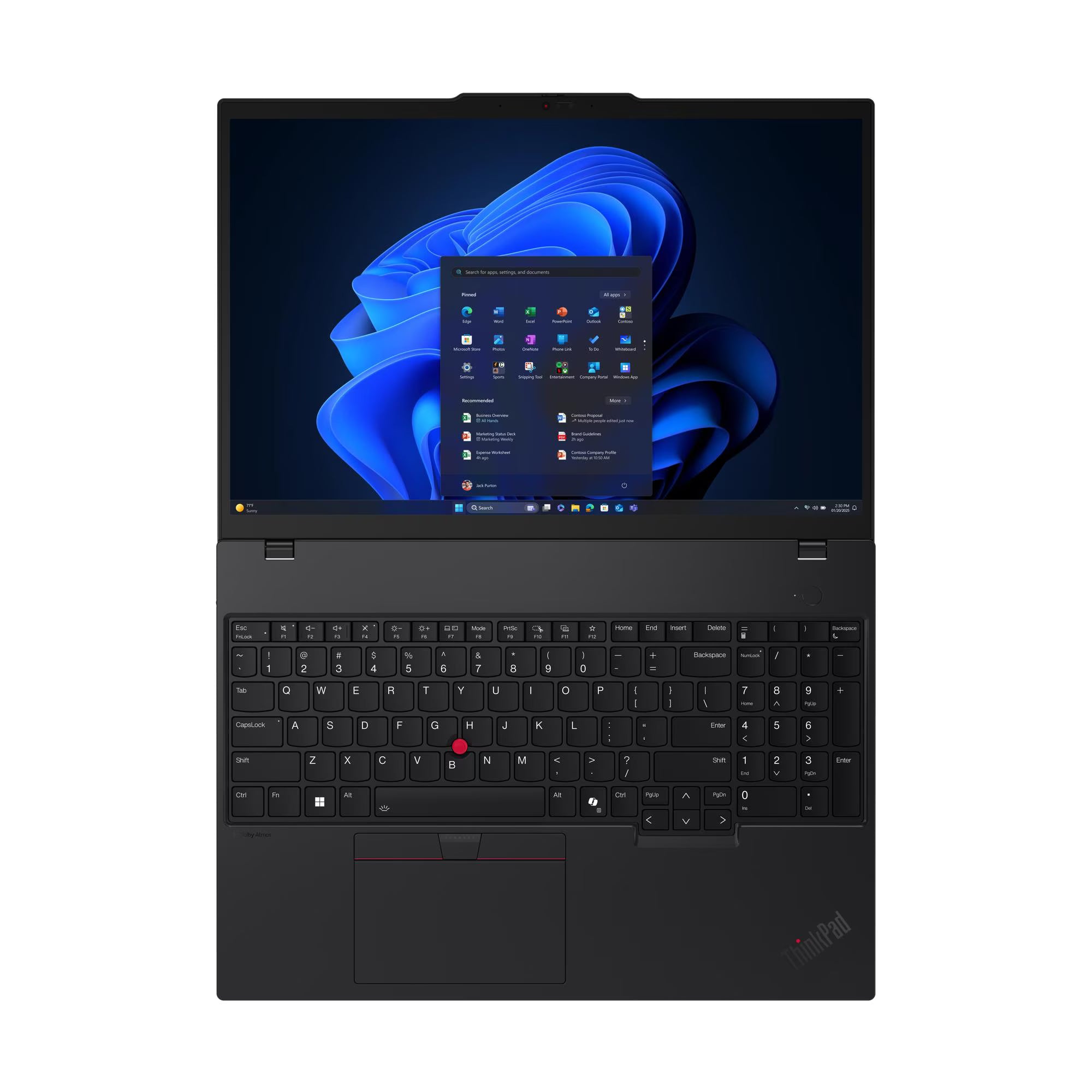 LENOVO ThinkPad T16 Gen 4 Laptop 16" WUXGA IPS Intel Core Ultra 7 255U 5.2GHz 16GB DDR5 1TB SSD Windows 11 Pro 21QF000ULM