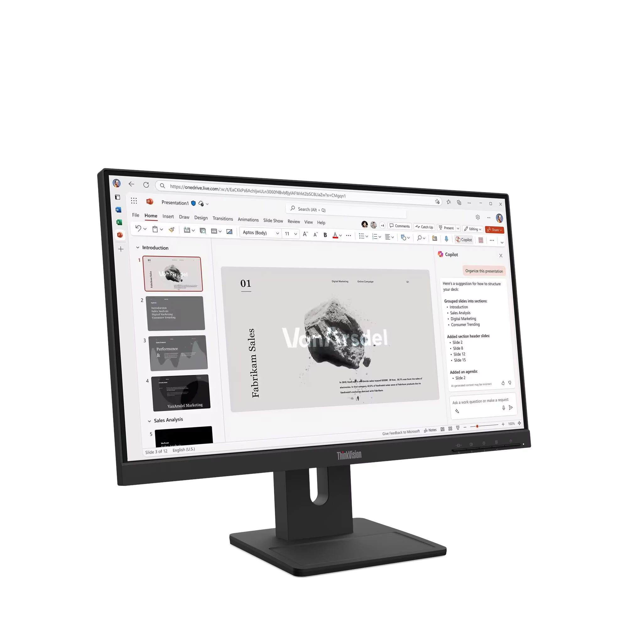 LENOVO ThinkVision E22-40 Monitor Plano 21.5" IPS 1920x1080 WLED 102 DPI 64C9MAR6LA