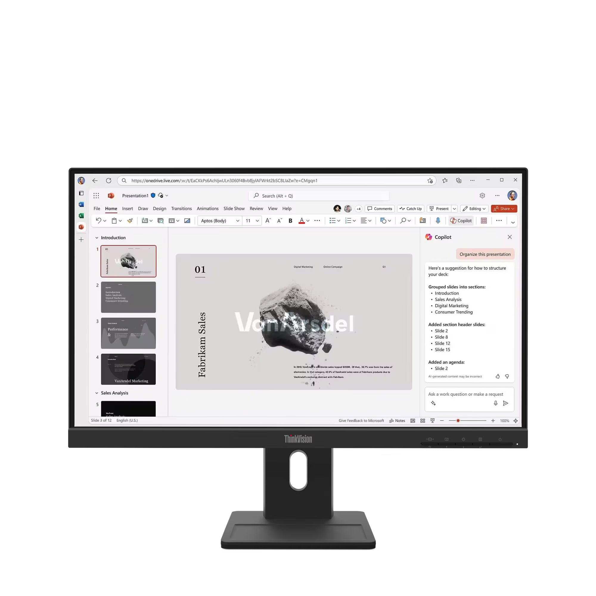LENOVO ThinkVision E22-40 Monitor Plano 21.5" IPS 1920x1080 WLED 102 DPI 64C9MAR6LA
