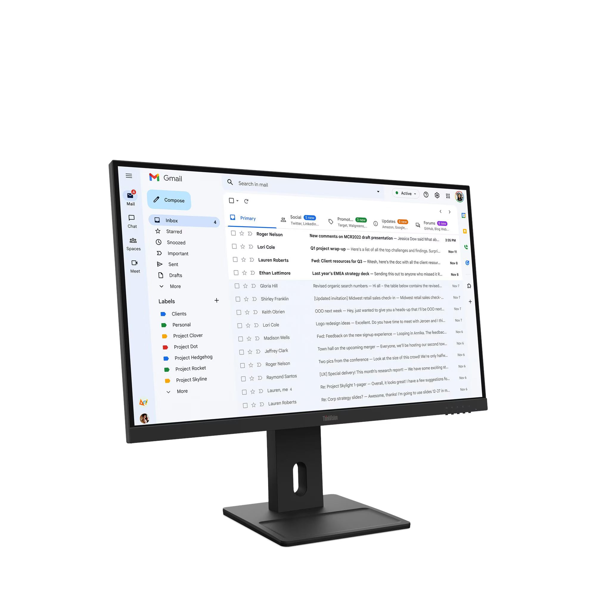 LENOVO ThinkVision E27-40 Monitor 27" IPS 1920 x 1080 WLED 82 DPI 64BCMAR4LA