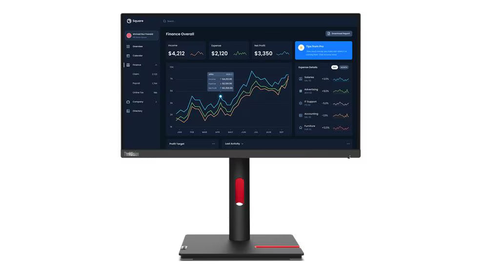 LENOVO ThinkVision T22I-30 Monitor 21.5" FHD IPS 1920x1080 WLED 102 DPI 63B0MAR6LA