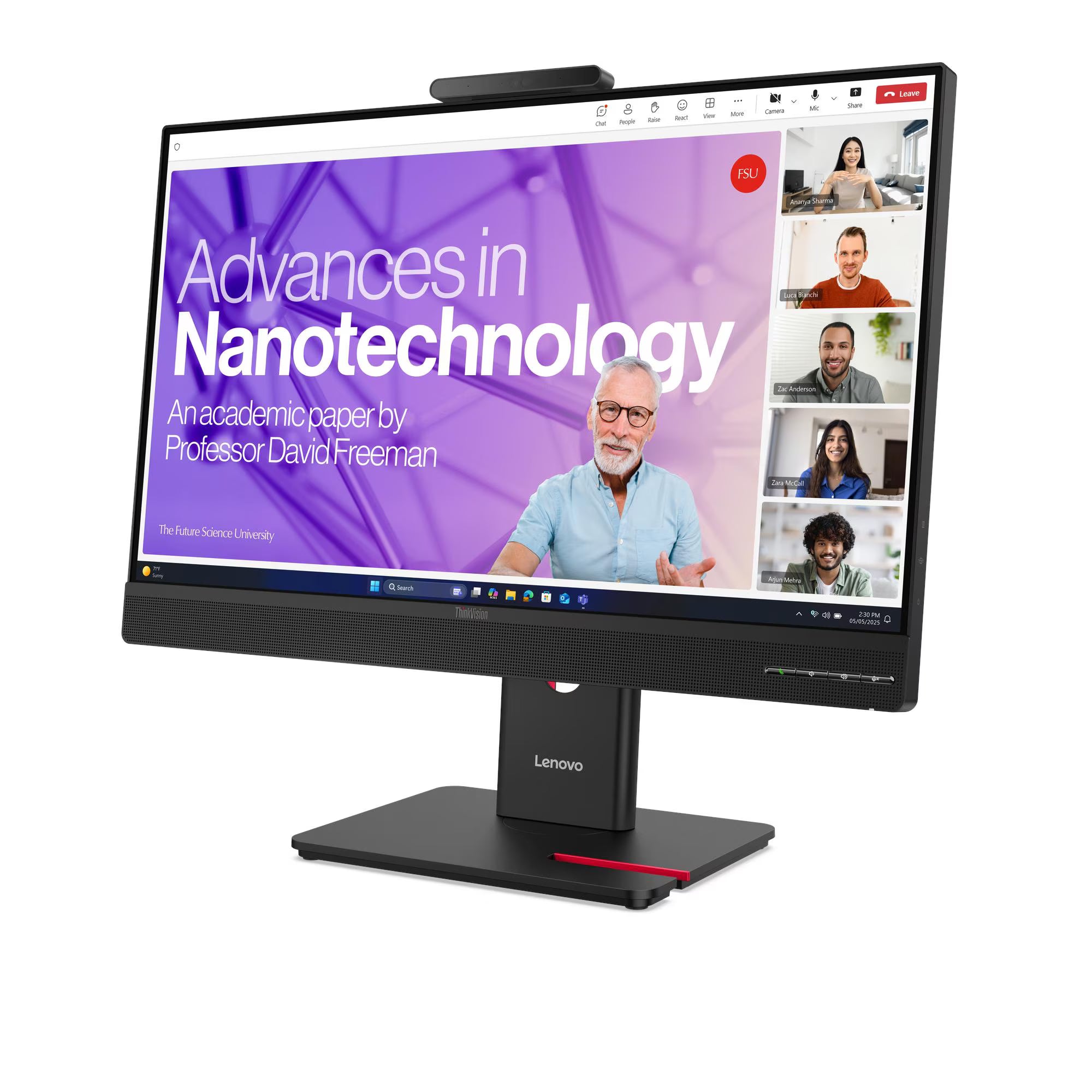 LENOVO ThinkVision T24-4V Monitor Plano 23.8" FHD IPS 1920x1080 WLED 93 DPI 64B6MAR1LA