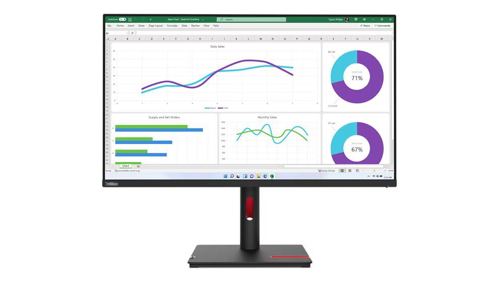 LENOVO 63D3GAR1LA Monitor 31.5" ThinkVision T32h-30 WLED IPS