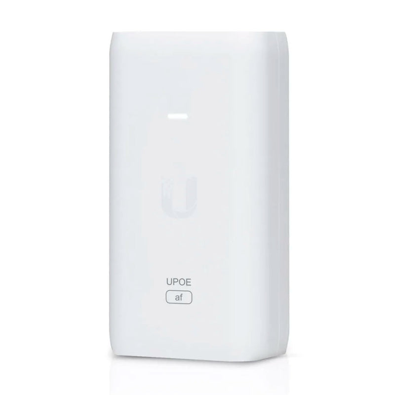 UBIQUITI U-POE-AF,  Adaptador PoE Ubiquiti af (48 vdc, 0.32 a) puerto gigabit, ideal para equipos unifi