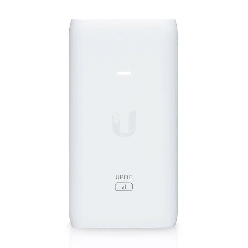 UBIQUITI U-POE-AF,  Adaptador PoE Ubiquiti af (48 vdc, 0.32 a) puerto gigabit, ideal para equipos unifi