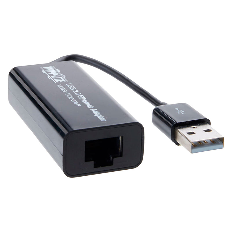 TRIPP-LITE U236-000-R Adaptador de Red, USB 2.0, Ehernet, NIC, 10/100Mbps, RJ45