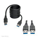 TRIPP-LITE U322-006-BK CABLE, USB, 3.0, SUPER, A/B, 1.83CM, para Dispositivo, USB, 3.0, SuperSpeed, AB(M/M), Negro, 1.83m, 6pies