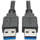TRIPP-LITE U322-006-BK CABLE, USB, 3.0, SUPER, A/B, 1.83CM, para Dispositivo, USB, 3.0, SuperSpeed, AB(M/M), Negro, 1.83m, 6pies
