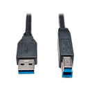 TRIPP-LITE U322-010-BK Cable, USB, 3.0, SuperSpeed, A/B 3 m