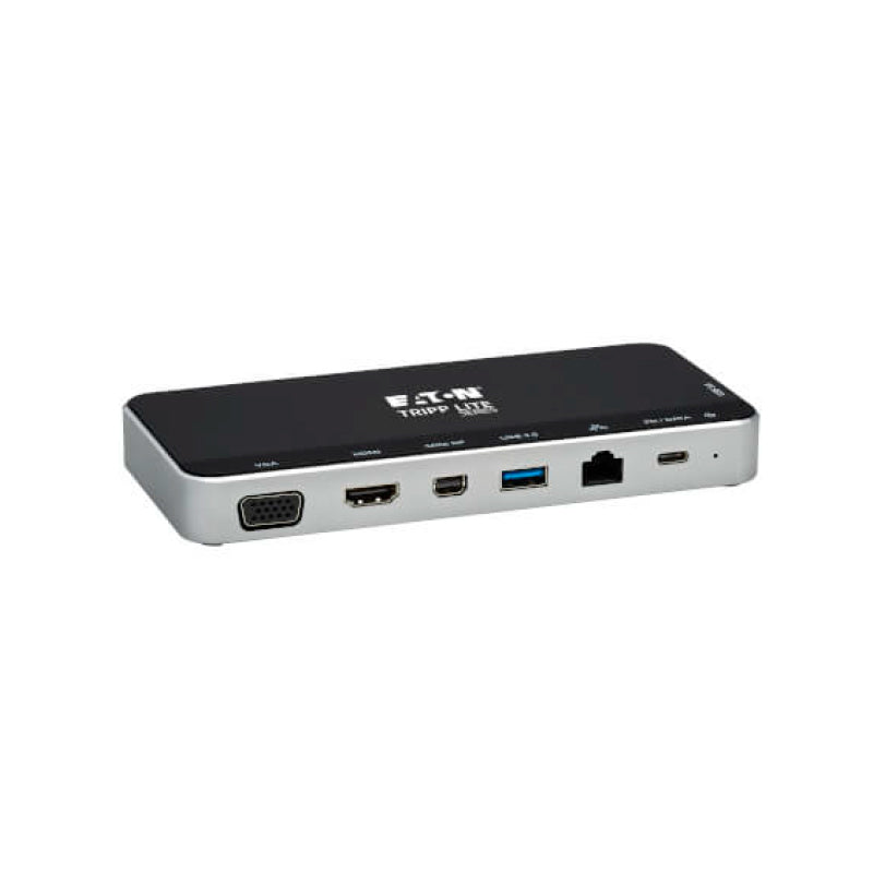 TRIPP-LITE U442-DOCK16-B DOCK, USB, PANTALLA TRIPLE, 4K, Estación de acoplamiento, USB-C,  HDMI, DP, mDP, VGA, RJ-45, USB-A, USB-C, USB-C, PD, Data 