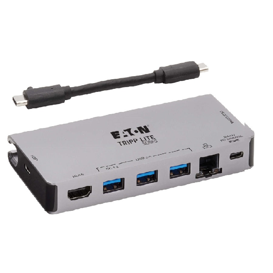 TRIPP-LITE U442-DOCK5D-GY CONEXIÓN, de ACOPLAMIENTO, USB-C, HDMI, USB-A RJ45