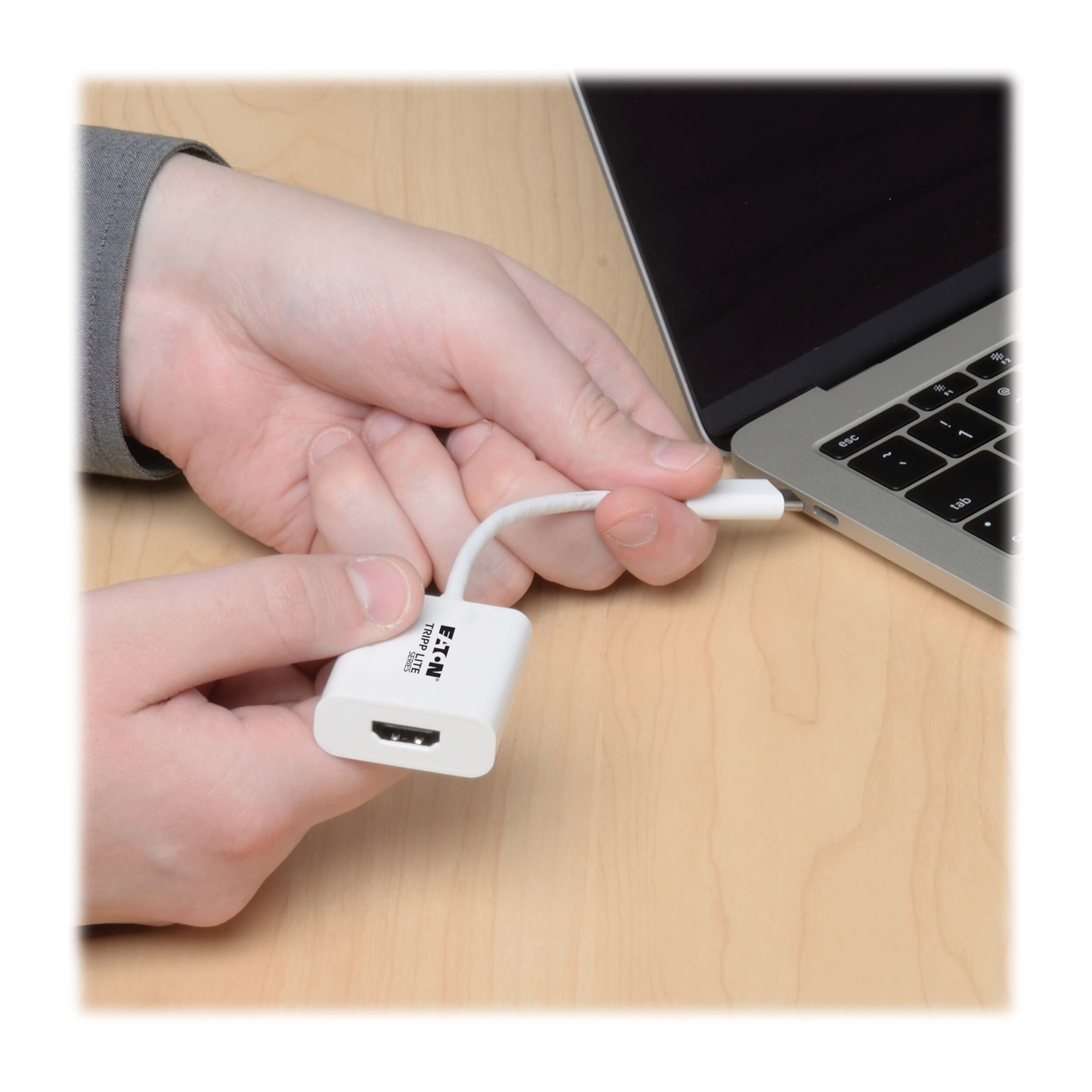 TRIPP LITE U444-06N-HD-AM TRIP-LITE Adaptador USB 3.2 GEN1 TYPE-C TO HDMI 4K (con Modo alterno DP 1.2) Blanco