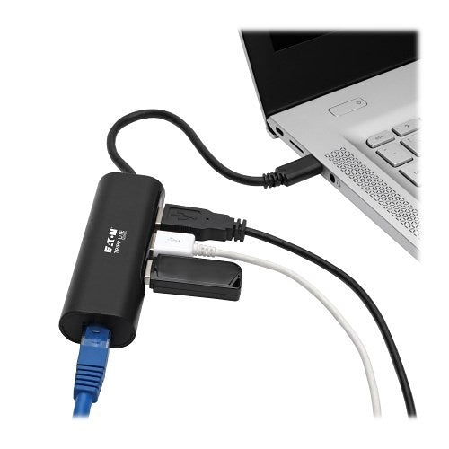 TRIPP-LITE U460-003-3A1GB Hub Adaptador, USB, Tipo-C, Portátil, U460-003-3A1GB, 3 Puertos,  USB 3.1, RJ45, 5 Gbps