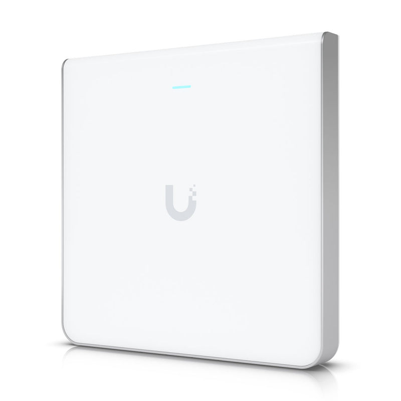 UBIQUITI U6-ENTERPRISE-IW Punto de acceso WiFi 6E para pared con 10 transmisiones espaciales, compatibilidad con 6 GHz, 4 puertos integrado