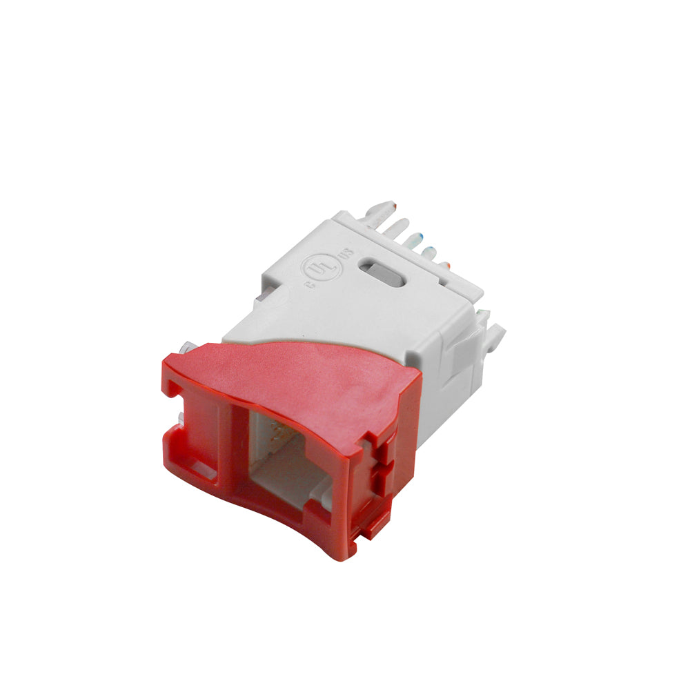 SIEMON U6-H03NB Jack RJ45 Cat6 UltraMAX Plano Angular Rojo