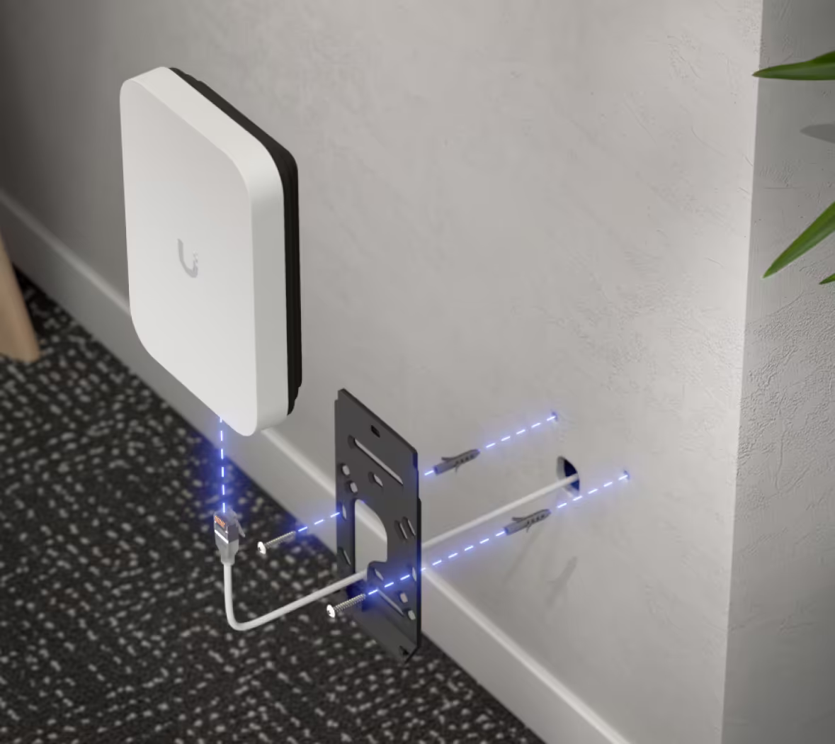 UBIQUITI U7-Pro-Wall Access Point UNIFI WiFi7 Doble Banda 2.5G