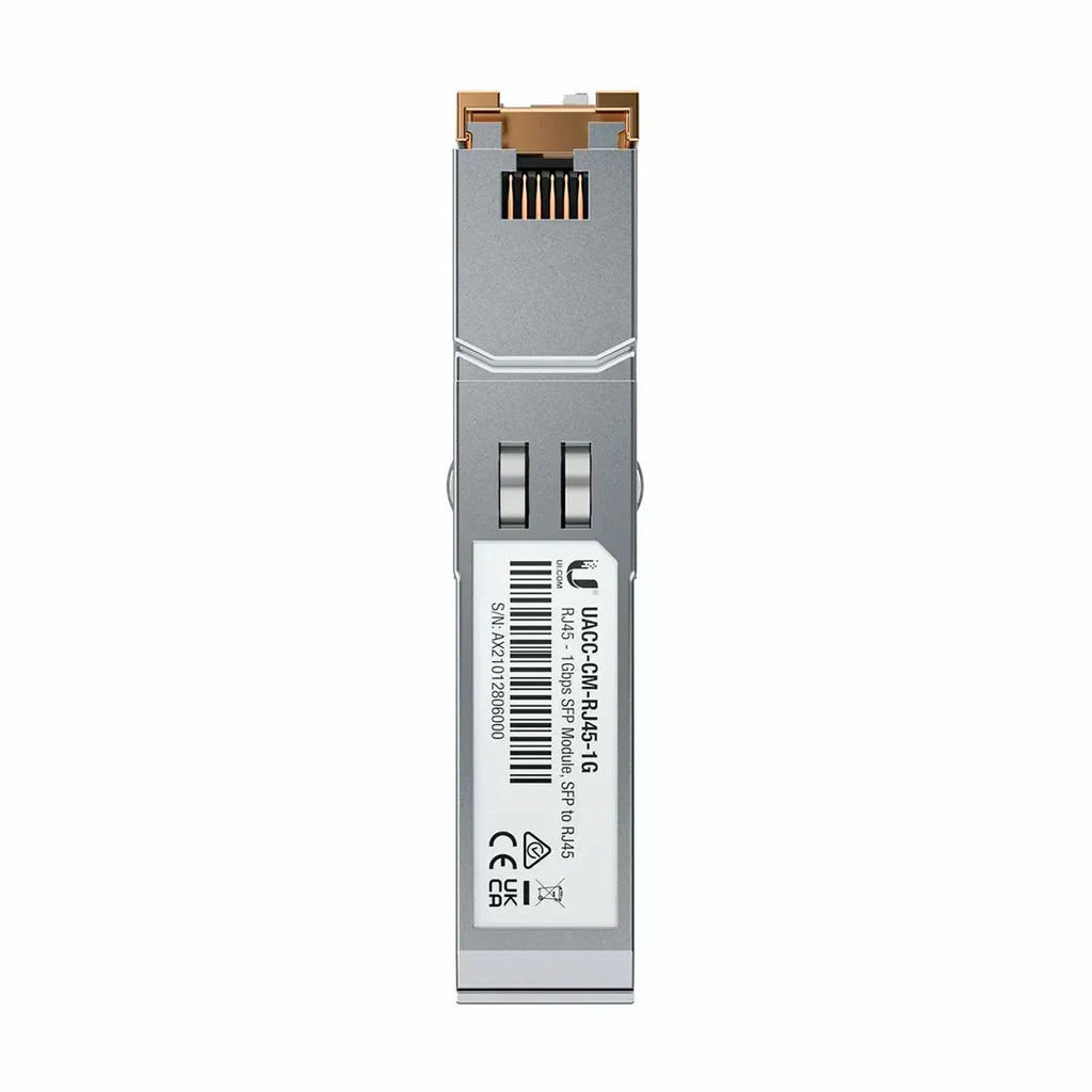 Transceiver 1gb Rj45 UBIQUITI UACC-CM-RJ45-1G Transceiver SFP 1GB a RJ45 Cobre