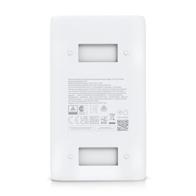 UBIQUITI UACC-POE++-10G Inyector PoE++ 10G 60w 54v 1.12A