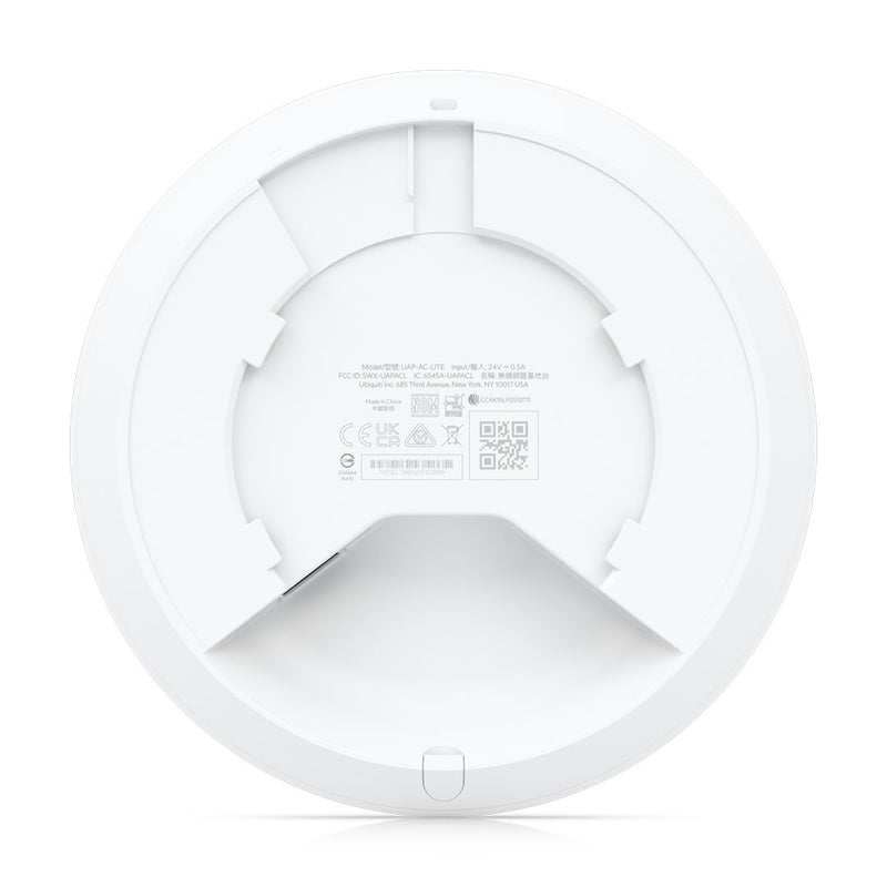 UBIQUITI UAP-AC-LITE Access point Unifi, doble banda 802.11AC, MIMO 2x2, soporta 100 clientes, hasta 867 Mbps, para interior, PoE 802.3AF