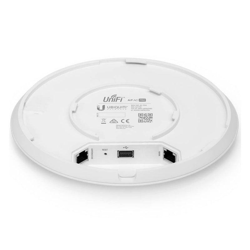 UBIQUITI UAP-AC-PRO Acces Point UNIFI doble banda 802.11AC MIMO 3x3 PoE AF/AT, 250 clientes, 1.3 Gbps - PoE incluido