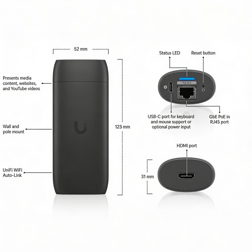 UBIQUITI UC-CAST-PRO Reproductor de Señalizacion