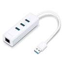 TP-LINK UE330 2-in-1 USB Adapter with 3-Port USB 3.0 Hub and 1 Gigabit Network Port