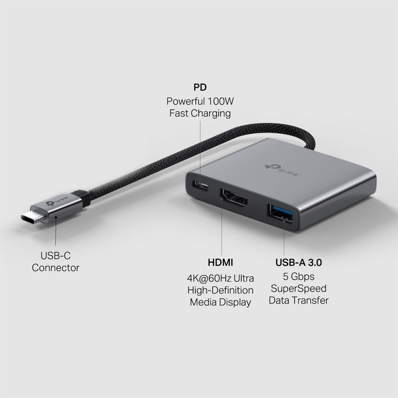 TP-LINK UH3020C Adaptador HUB USB tipo C 3 en 1 5Gbps