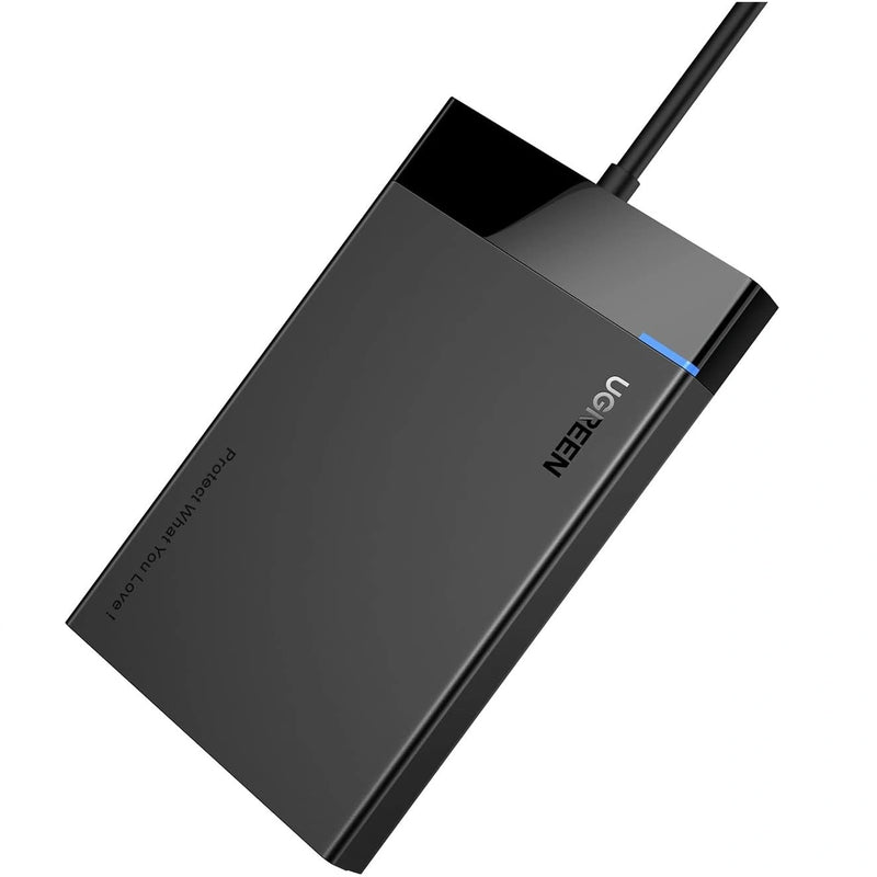 UGREEN 30847 US221 Carcasa para disco duro SATA HDD/SSD de 2,5" 6GBPS USB 3.0