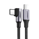 UGREEN US255 50123 Cable USB a USB C Carga Rapida Angulo 90° 1m