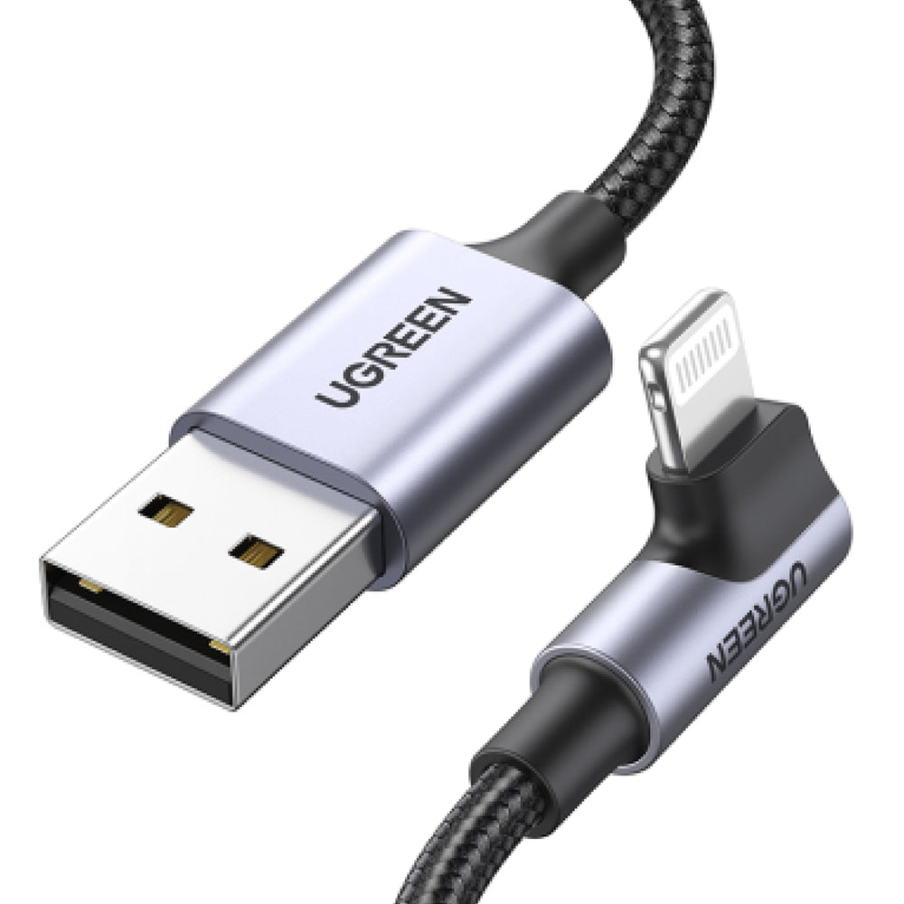 UGREEN US299 60521 Cable USB-A a Lightning Angulo 90° 1m