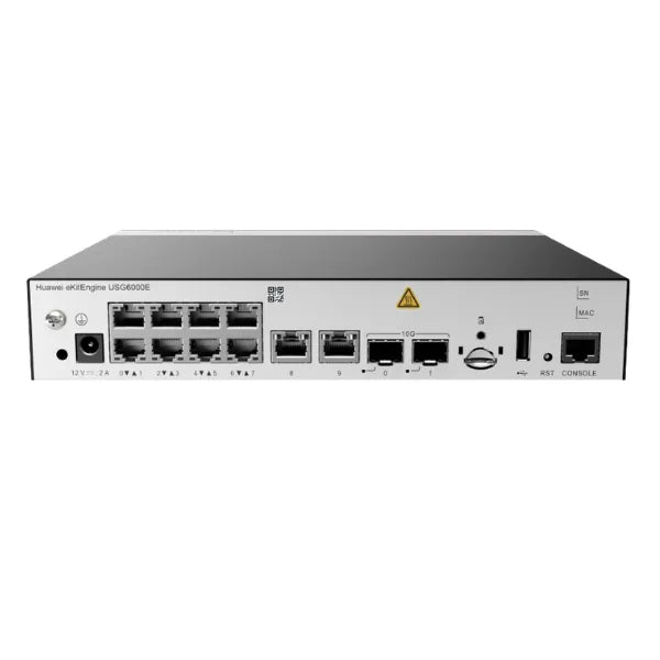 HUAWEI USG6000E-S03-AC Router NetEngine 10 Puertos Gigabit 2 SFP+
