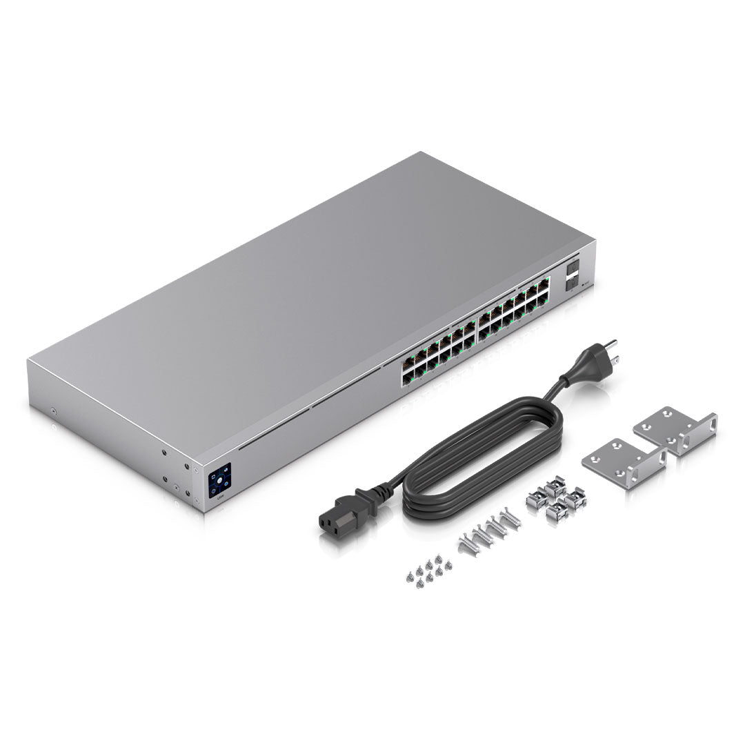 UBIQUITI USW-24 SWITCH UNIFI 24 Puertos Gigabit 2SFP 52Gb L2