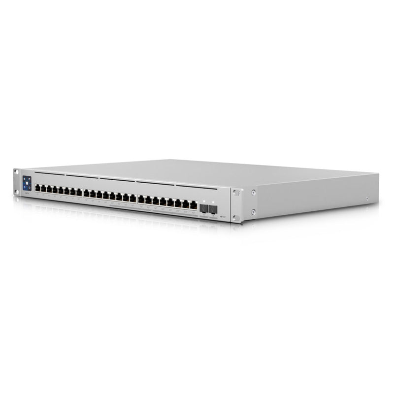 UBIQUITI USW-Enterprise-24-PoE Switch 12x puertos gigabit 2.5gb/s poe+, 12x puertos gigabit rj45 1000mb/s poe+, 2x sfp+, l3, 400w