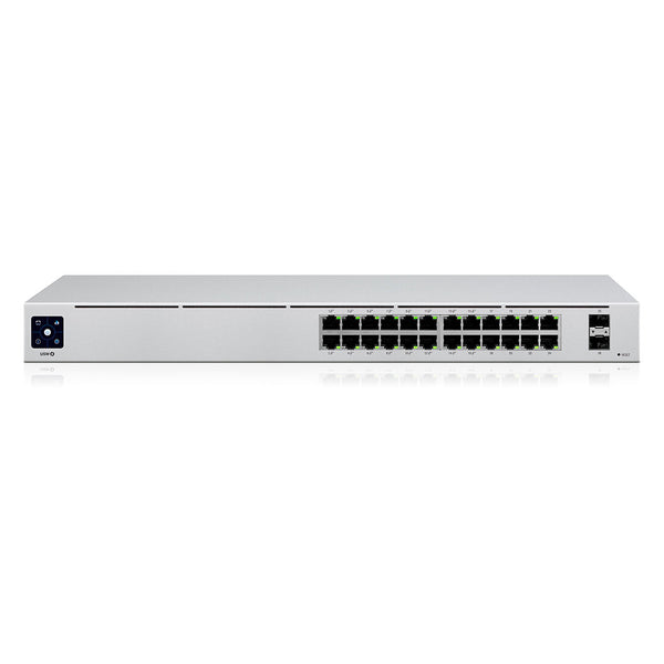 UBIQUITI USW-PRO-24-POE, Switch Unifi USW-PRO-24-PoE Gen2, capa 3 de 24 puertos PoE 802.3AT/BT + 2 puertos 1/10g SFP+, 400w