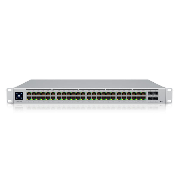 UBIQUITI USW-Pro-48-POE (600W) - Switch UniFi Gen2, Capa 3 de 48 puertos PoE 802.3at/bt + 4 puertos 1/10G SFP+, 600W