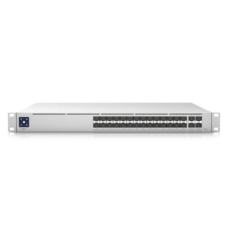 UBIQUITI USW-PRO-AGGREGATION Conmutador de capa 3 de 32 puertos diseñado para conexiones 10G SFP+ y 25G SFP28 de alta capacidad