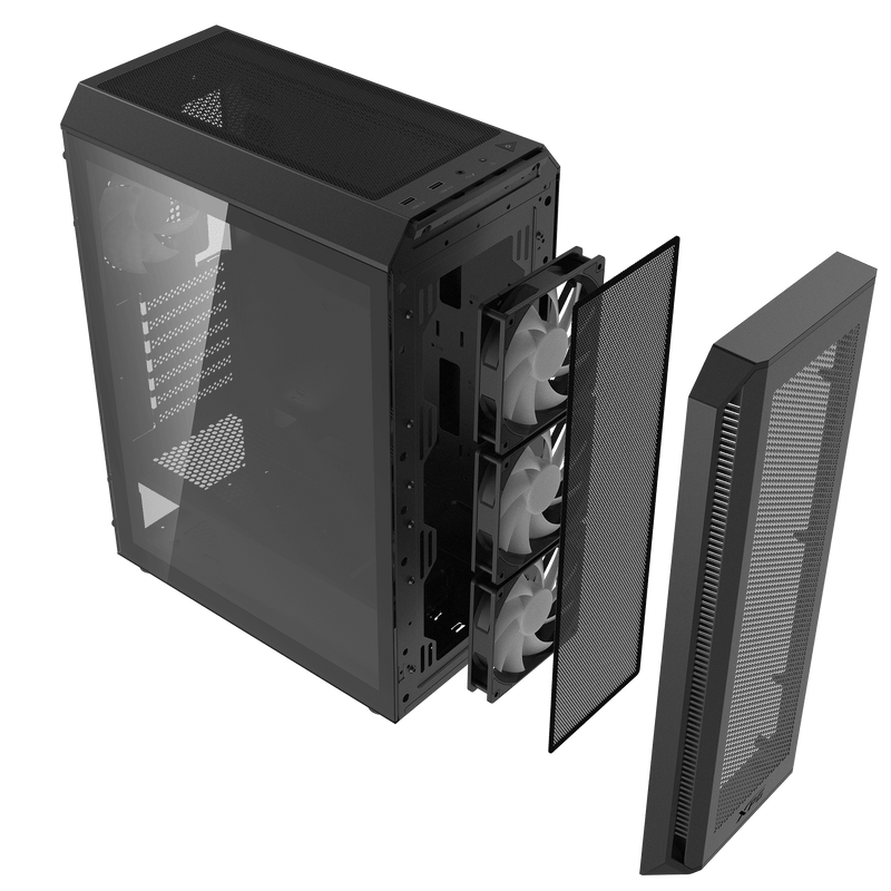 ADATA CASE XPG VALOR AIR PLUS  ARGB 120MM SIN FUENTE