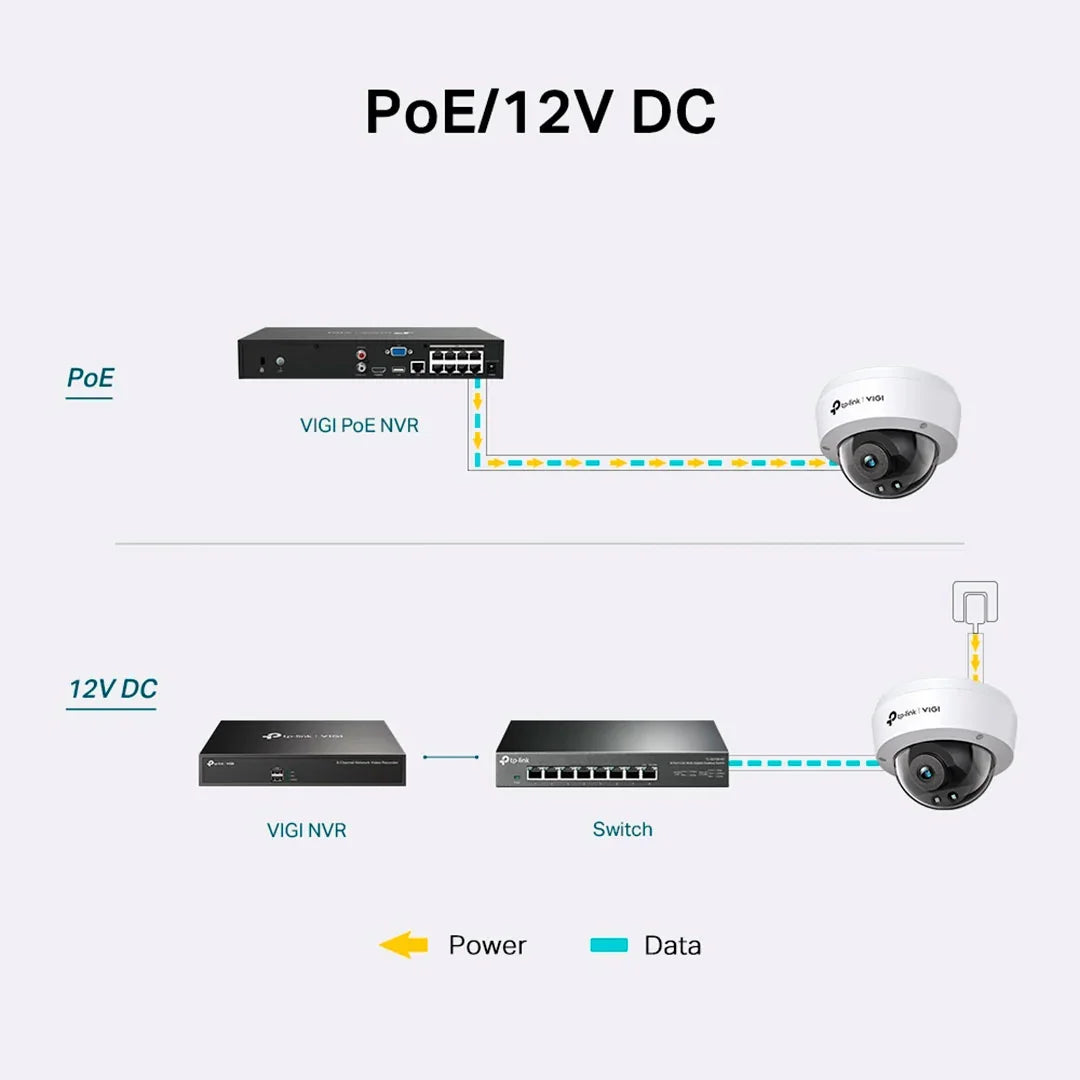 TP-LINK VIGI C240I 2.8mm Cámara de Seguridad IP PoE 4MP 2K+